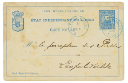 1898 P./Stat 15c Canc. STANLEY-FALLS To LEOPOLVILLE. BELGIAN CONGO S.C Certificate(1989). Vf. - Other & Unclassified