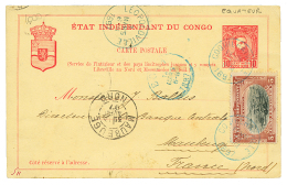 "EQUATEUR Via COQUIHATVILLE" : 1897 P./Stat 10c Datelined "EQUATEUR" + 5c Canc. COQUIHATVILLE Via LISBOA To FRANCE. Vf. - Other & Unclassified