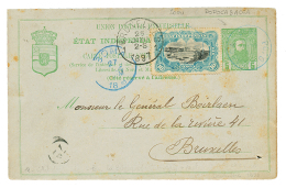 "POPOCABACCA" : 1897 P./Stat 5c + 10c Canc. POPOCABACCA To BELGIUM. Vf. - Autres & Non Classés