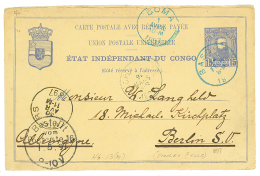 "STANLEY FALLS Via BASOKO" : 1897 P./Stat 15c Datelined "STANLEY FALLS" Canc. BASOKO To GERMANY. Vf. - Altri & Non Classificati