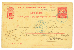 "BUSSIRA MANCORE Via COQUILHATVILLE" : 1897 P./Stat 10c Datelined "BUSSIRA-MANCORE" Canc. COQUILHATVILLE To BOMA. Scarce - Autres & Non Classés