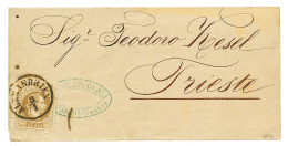 1870 15 SOLDI Canc. ALEXANDRIEN On Entire Letter To TRIESTE. Vf. - Autres & Non Classés