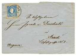 "Destination ARAD" : 1869 15kr On Cover To ARAD (arrival Cds On Reverse). Inside 15Kr "FISCAL" Stamp Canc. Boxed ARAD. V - Autres & Non Classés