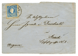 "Destination ARAD" : 1869 15kr On Cover To ARAD (arrival Cds On Reverse). Inside 15Kr "FISCAL" Stamp Canc. Boxed ARAD. V - Otros & Sin Clasificación