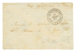 1882 7e BRIGde DE RENFORT EN AFRIQUE Sur Enveloppe Pour NICE. TTB. - Otros & Sin Clasificación