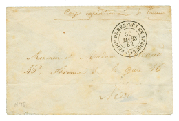 1882 7e BRIGde DE RENFORT EN AFRIQUE Sur Enveloppe Pour NICE. TTB. - Other & Unclassified