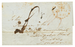 1851 PAID SHIP LETTER SYDNEY Sur Lettre De MISSIONNAIRE Avec Texte Daté "TAHITI" Pour L'ANGLETERRE. RARE. TTB. - Autres & Non Classés