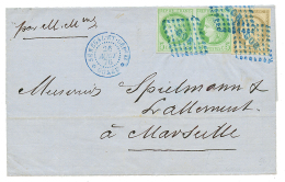 "GOREE" : 1876 COLONIES GENERALES Paire 5c CERES + 30c CERES Tous TTB Margés Obl. Losange GOR En Bleu + SENEGAL E - Autres & Non Classés