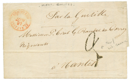 COMORES - KOENY : 1858 ST NAZAIRE OUTRE-MER Rouge + Taxe 3 Sur Lettre Avec Texte Daté "KOENY" Pour NANTES. Origin - Otros & Sin Clasificación