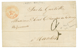 COMORES - KOENY : 1858 ST NAZAIRE OUTRE-MER Rouge + Taxe 3 Sur Lettre Avec Texte Daté "KOENY" Pour NANTES. Origin - Autres & Non Classés