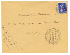 MAURITANIE : 1939 Timbre F.M 65c Obl. NOUAKCHOTT Sur Enveloppe Pour Le SENEGAL. RARE. TB. - Autres & Non Classés