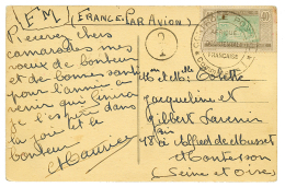 MAURITANIE : 40c Obl. Par Le Cachet De CENSURE CONTROLE POSTAL COMMISSION 1 (trés Rare Sur Timbre) Sur Carte PAR - Other & Unclassified