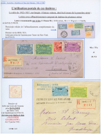 GUYANE - Série 1922-27 SURCHARGEE : Collection De 15 Lettres + 1 DEVANT. Cette émission Est Trés Ra - Autres & Non Classés