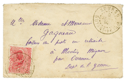 "KOUROU" : 1914 10c Obl. KOUROU Sur Enveloppe Pour La FRANCE. RARE. Superbe. - Altri & Non Classificati