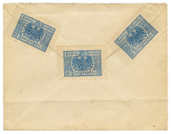 1919 Entier OCCUP FRANCAISE 15c + 5c+ 20c Obl. DUALA + Cachet RECOMMANDATION(type Spécial) Pour La FRANCE. Verso, - Autres & Non Classés