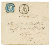 1876 25c CERES Obl. Cachet BIRTOUTA ALGERIE Sur Lettre Avec Texte Pour ALGER. Le Bureau De BIRTOUTA Est Rare; L'annulati - Other & Unclassified