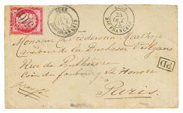 SUEZ : 1875 80c CERES Obl. GC 5015 + SUEZ Bau FRANCAIS Sur Enveloppe Pour PARIS. TTB. - Altri & Non Classificati