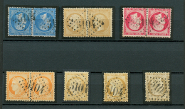 Lot De 11 Timbres (4 Paires + 2 Timbres) Du Bureau De SHANGHAI. TB. - Autres & Non Classés