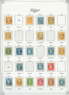 PROVINCE D'ALGER : Superbe Collection De 47 Timbres Classiques. Nombreux GC Rares. 5c BORDEAUX. TTB. - Otros & Sin Clasificación