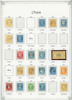 PROVINCE D' ORAN : Superbe Collection De 39 Timbres Classiques Avec GC Dont Rares. Nombreuses Frappes LUXES. A Voi. TTB. - Other & Unclassified