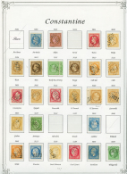 PROVINCE DE CONSTANTINE : Superbe Collection De 36 Timbres Classiques Avec GC Dont Rares. Quelques BORDEAUX(5c, 10c(x2). - Otros & Sin Clasificación