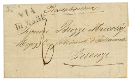 CORSE : 1864 Grand Cachet VIA DI MARE Sur Lettre De BASTIA Pour L'ITALIE. Pas Courant. TTB. - Other & Unclassified