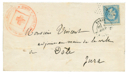 CROIX ROUGE : 1870 20c(n°29) Obl. Etoile + Cachet SOCIETE DE SECOURS AUX BLESSES MILITAIRES PARIS Sur Lettre Avec Te - Otros & Sin Clasificación