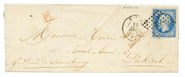 "Tarif FRONTALIER Pour Le LUXEMBOURG" : 1857 20c(n°14) TTB Margé Obl. PC 2217 Sur Lettre De NANCY Pour DIEKIR - Autres & Non Classés