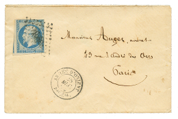 1855 20c(n°14) Obl. AOCL + ARMEE D'ORIENT Bau Cal Sur Enveloppe Pour PARIS. TB. - Autres & Non Classés