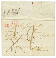 1811 DEB. 121 ARNHEM (rarissime) + 120 DEVENTER Rouge Sur Lettre Pour LA HAYE. Superbe. - Other & Unclassified