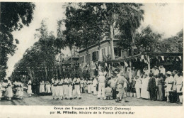 DAHOMEY(PORTO NOVO) REVUE DES TROUPES MILITAIRE - Benin