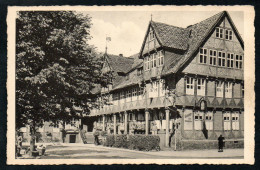 7412 - Alte Ansichtskarte - Wolfenbüttel - Am Rathaus - Stengel - Gel Feldpost - Wolfenbuettel