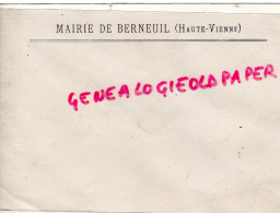 87 - ENVELOPPE MAIRIE DE BERNEUIL - Autres & Non Classés