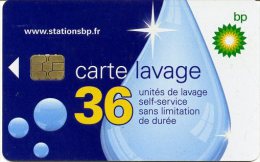 @+ Carte De Lavage BP - NEW - 36 UNITES - Puce 4 - Recto : Stationsbp.fr. - Autowäsche