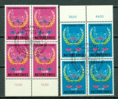 UNO Genève 1979 Yv 4 X 86/87, Used  Cote Yv € 15,40 - Oblitérés