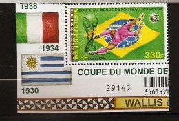 Wallis & Futuna 2014 - 1 Valeur 330F ** Sport, Football, Goal, Ballon, Coupe Du Monde, Brésil, FIFA, Allemagne, Drapeau - Unused Stamps