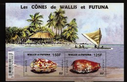 Wallis & Futuna 2016 - BF De 2 Valeurs 150F / 125F ** Coquillages, Floccatus, Bullatus, Plage, Palmiers, Pirogue, Va'a - Nuevos