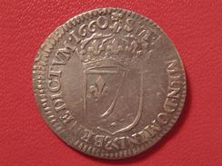 1/12 D'écu Louis XIV Au Buste Adolescent 1660 & Aix 104 000 Exemplaires - Double Frappe Avers Et Revers 7489 - 1643-1715 Luis XIV El Rey Sol