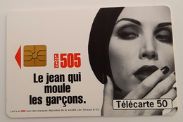 TELECARTE 50 U TIRAGE 1600 000 EX  Levis 505 Le Jean Qui Moule Les Garçons - 1996