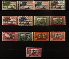 Wallis & Futuna 1930 N° 43 / 65 - 13 Valeurs Inc * Surchargé, Masque, Bougainville, La Pérouse, Galaup, Voilier, Pirogue - Nuovi