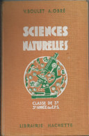 Livre , Sciences Naturelles 1938 - 18 Anni E Più
