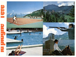 (ORL 640) France - La Plagne In Summer - Shooting (tir) - Swimming - Tennis , Equestrian Etc - Waffenschiessen