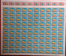 Taiwan 1983 Junior Chamber Inter Stamps Sheets JCI Whipping Top Map Emblem - Blokken & Velletjes
