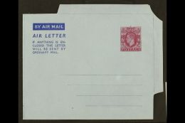 AEROGRAMME 1950 6d Red-violet On Blue Air Letter Sheet On UNWATERMARKED PAPER Variety (H&G 7c, Kessler 7c),... - Unclassified