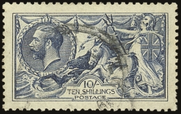 1915 10s Blue, DeLaRue Seahorse, SG 412, Superb Used, Well Centered With Good Colour And Light Cds Cancel. Apex... - Unclassified