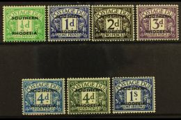 POSTAGE DUES 1951 Complete Set Incl. 4d Dull Grey-green, SG D1/7, Very Fine Mint (7). For More Images, Please... - Southern Rhodesia (...-1964)