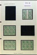 1913-24 KING'S HEADS, INVERTED WATERMARKS IN BLOCKS, Fine Mint Collection On Pages, Range Of Most Values To 1s And... - Unclassified