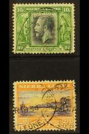 1933 10s & £1 Wilberforce Top Values, SG 179/180, An Attractive Pairing Of Fiscally Used Examples With... - Sierra Leone (...-1960)