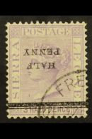 1893 ½d On 1½d Pale Violet, Surcharge Inverted, Fine Cds Used.  For More Images, Please Visit... - Sierra Leone (...-1960)