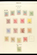 1899-1946 ALL DIFFERENT COLLECTION A Mint Or Used Collection On Album Pages Which Includes 1899-1908 Values To $1... - Sarawak (...-1963)